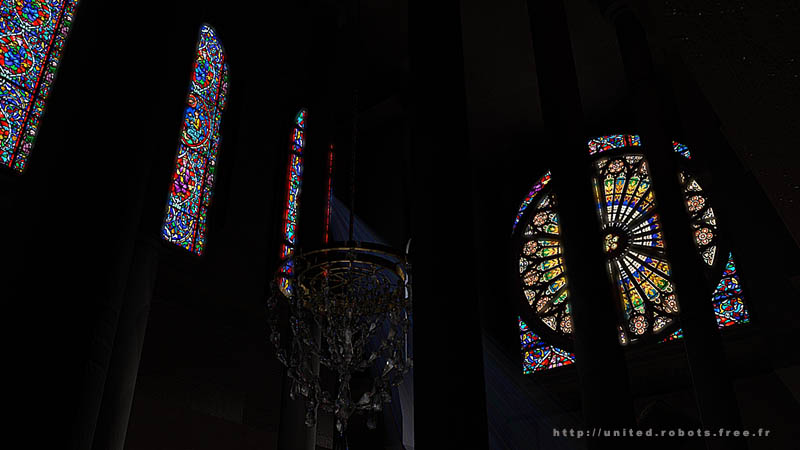 Les vitraux de notre Dame des androides